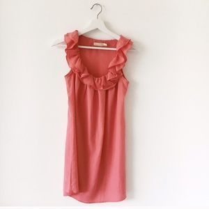 Pink ruffle dress